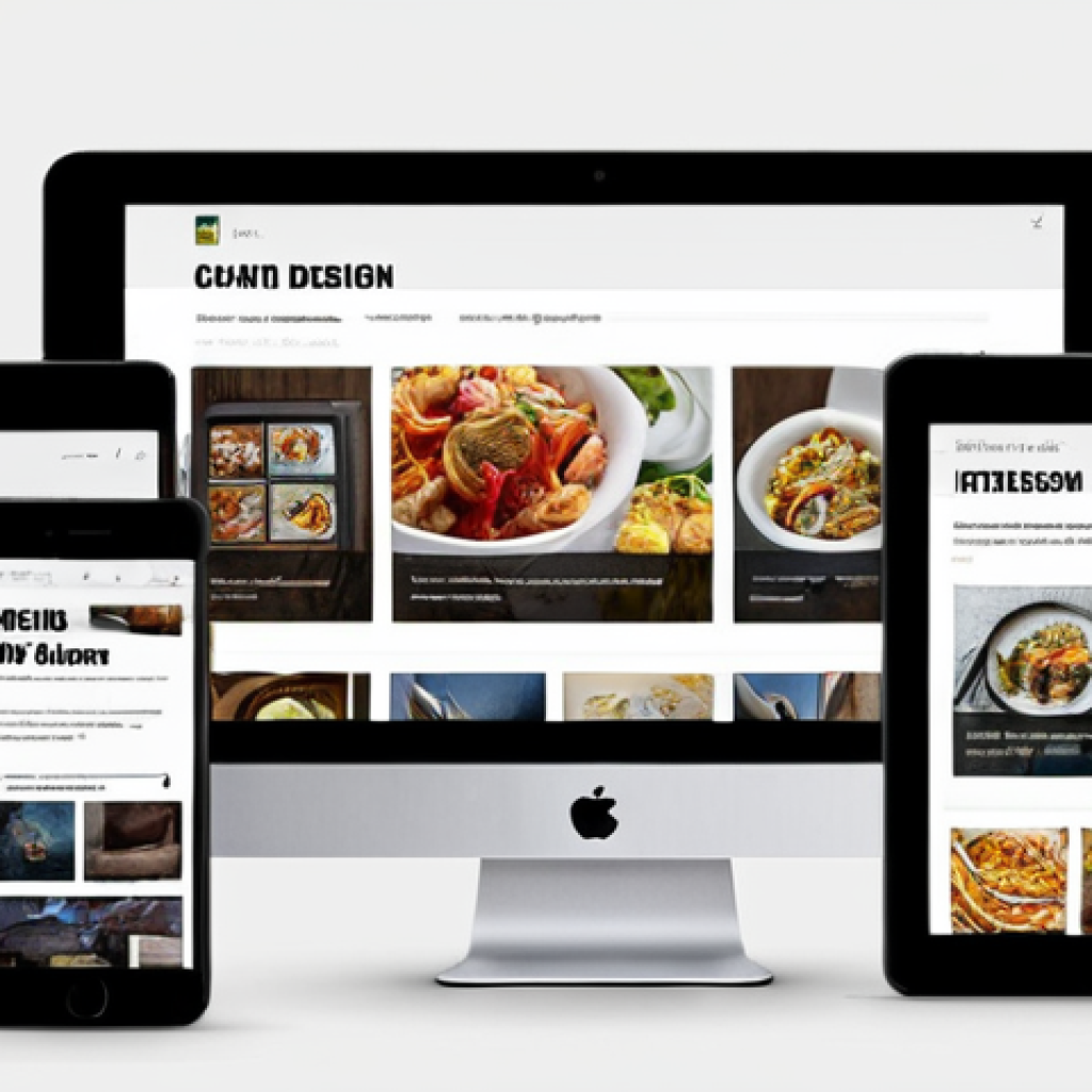 **

Prompt: Responsive web design adapting a website layout to fit different screen sizes (desktop, tablet, mobile) with a clean and modern aesthetic.

**