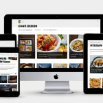 **

Prompt: Responsive web design adapting a website layout to fit different screen sizes (desktop, tablet, mobile) with a clean and modern aesthetic.

**